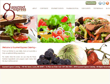 Tablet Screenshot of gourmetexpresscatering.com